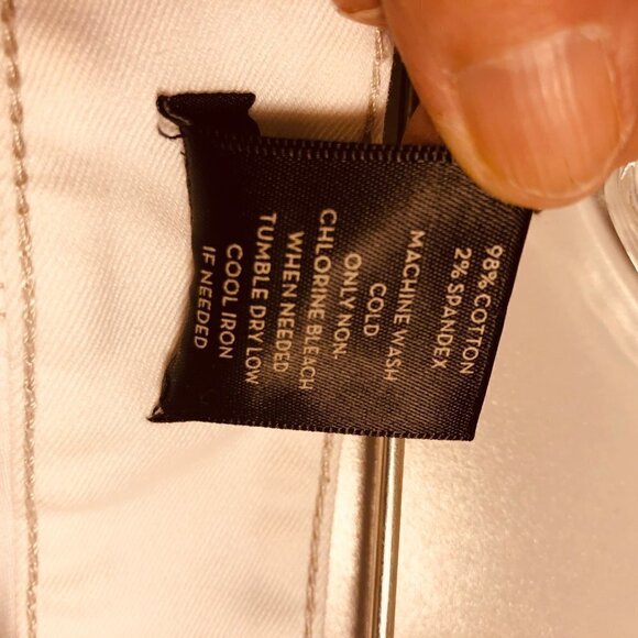 Ann Taylor Women's White Ivory Jeans Size 12P - Picture 4 of 5